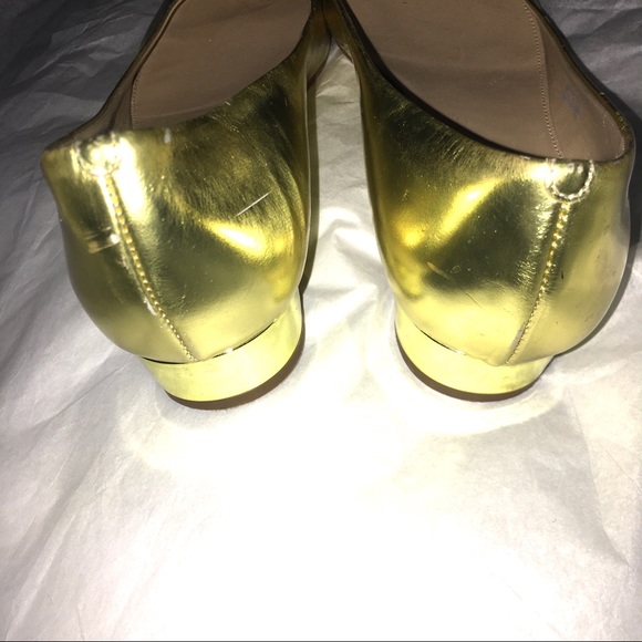 J. Crew Metallic Gold Janey Ballet Flats - Picture 2 of 7